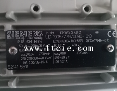 Siemens 1AV2164B 1LE1001-1DB43-4AF4-Z